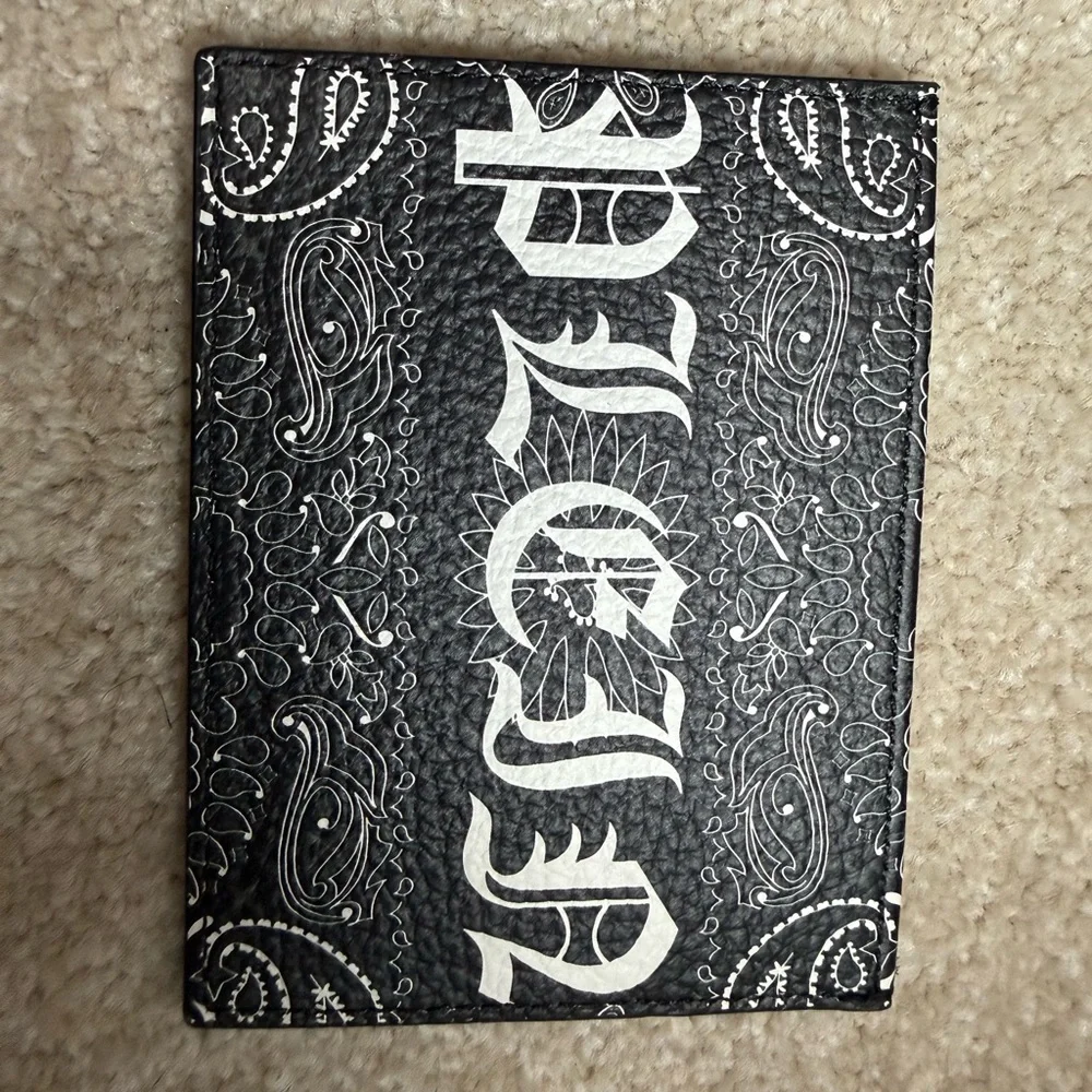 BNWT Philipp Plein Black & White Paisley Leather Credit Cards Holder / Wallet - Picture 5 of 16